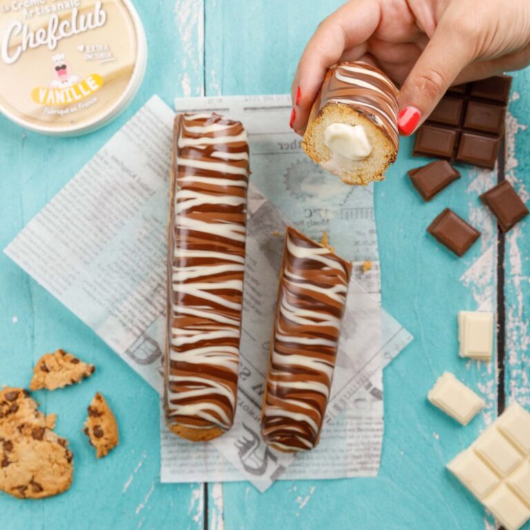 Churros mit Vanille und Schokolade