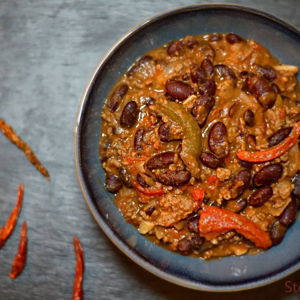 Chili con carne aux 3 poivrons