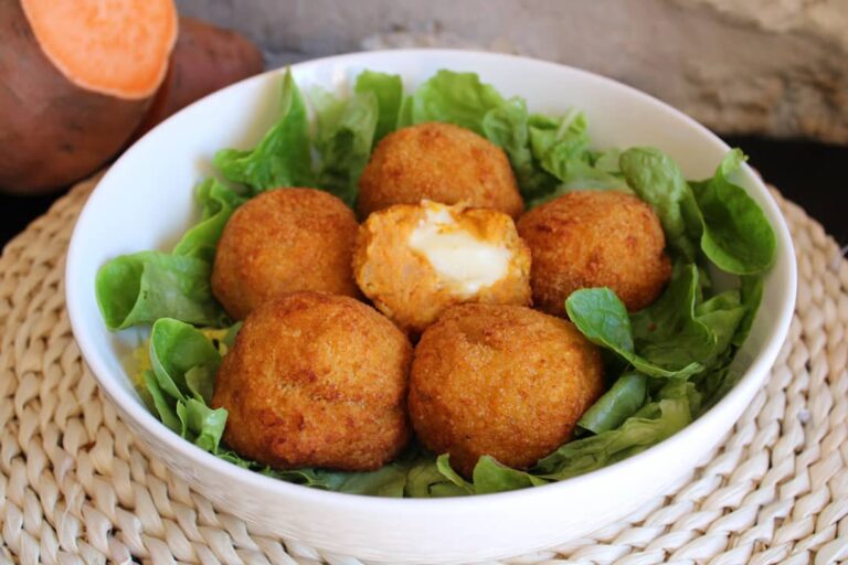 Croquettes de patate douce et mozzarella