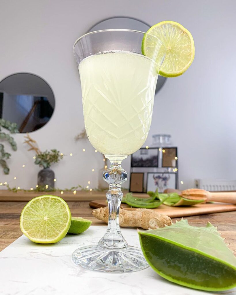 Jus d’aloe vera citron vert et gingembre