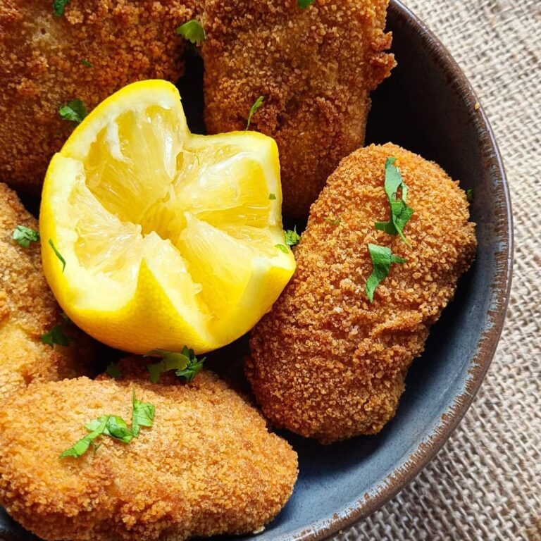 Halloumi pané et citron