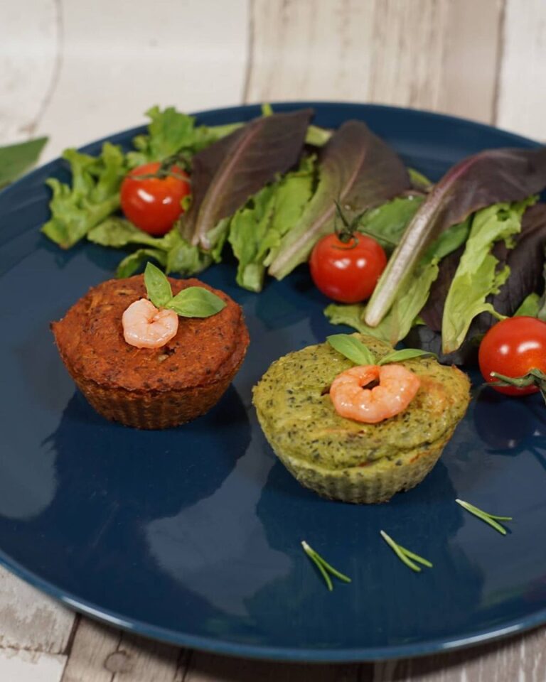 Moelleux courgettes tomates crevettes fromage