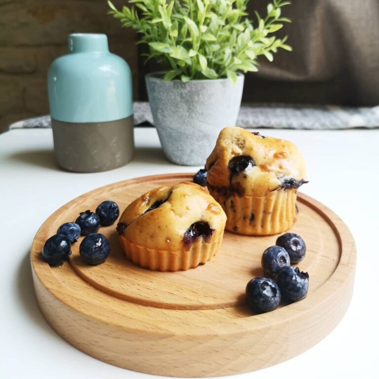 Muffin aux myrtilles sans sucre