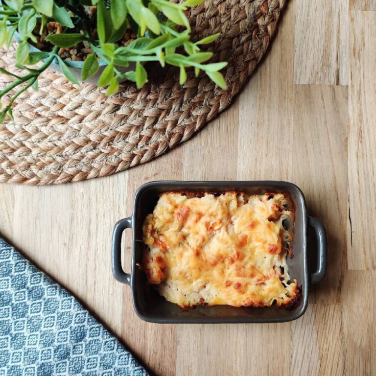 Gratin dauphinois aux légumes et au jambon
