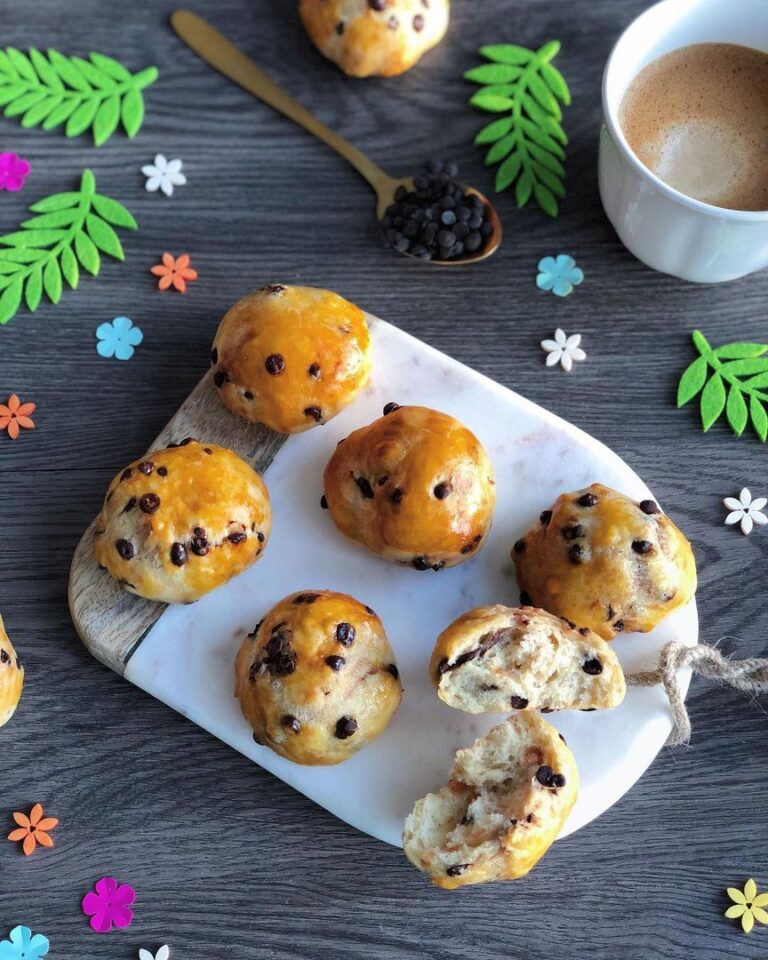 Petits pains au lait et pépites de chocolat