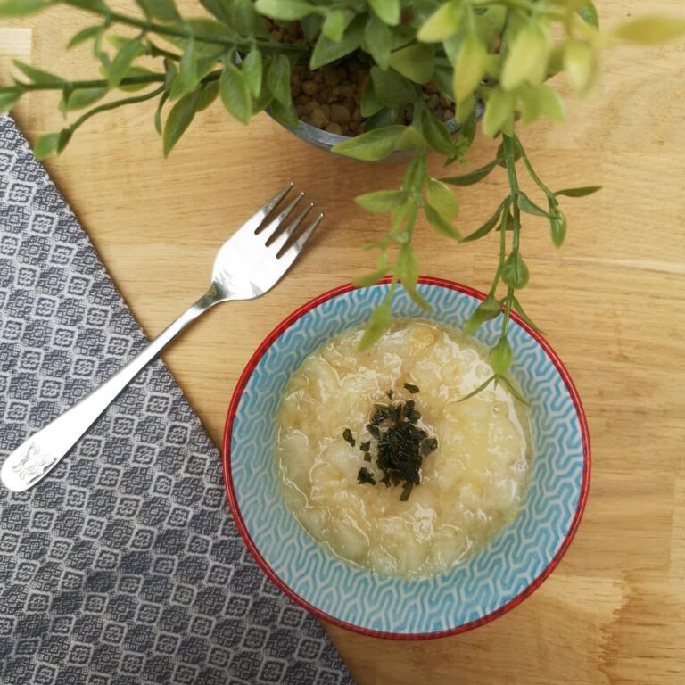 Compote de pêche au basilic