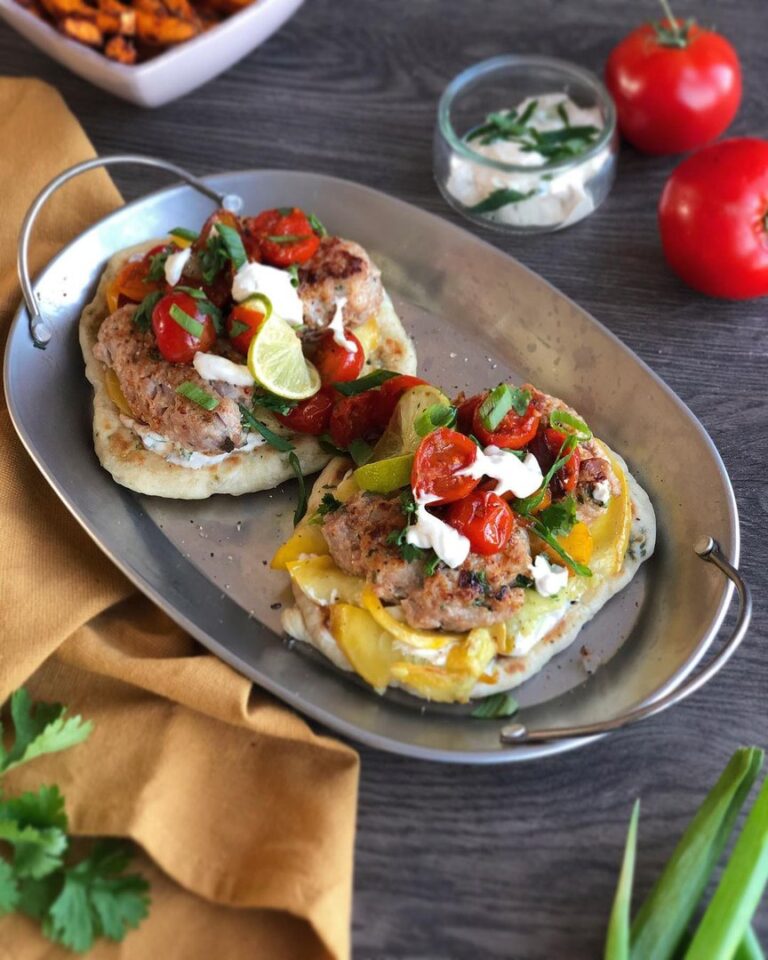 Keftas et naans au fromage