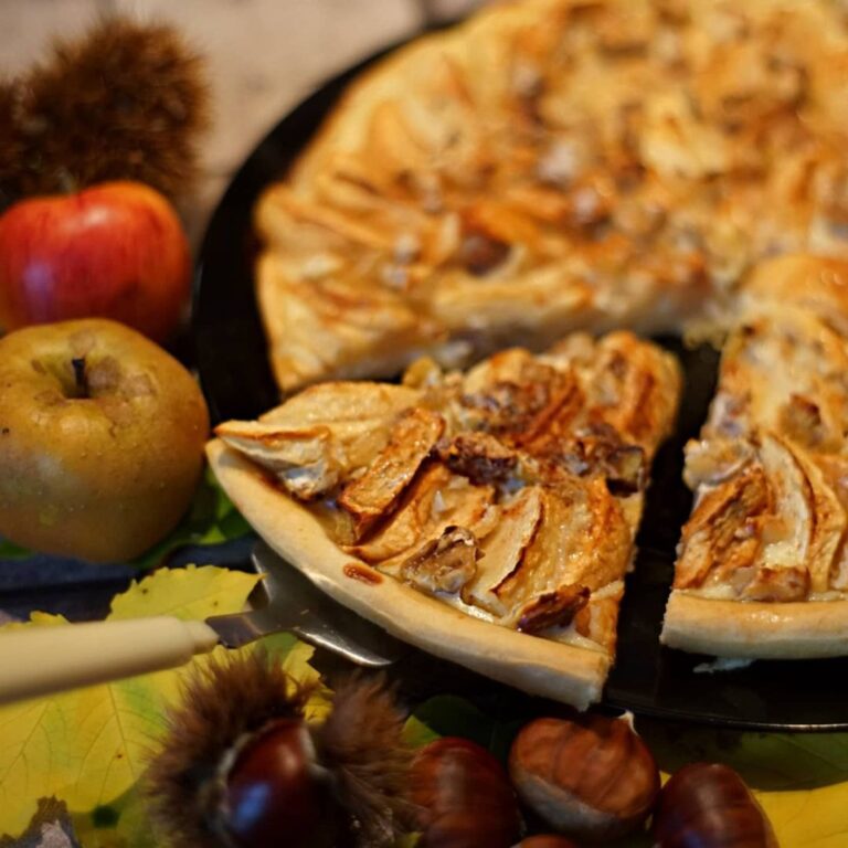 Tarte pommes châtaignes