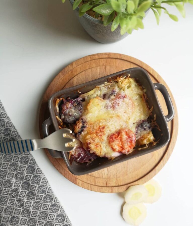 Gratin de carottes colorées