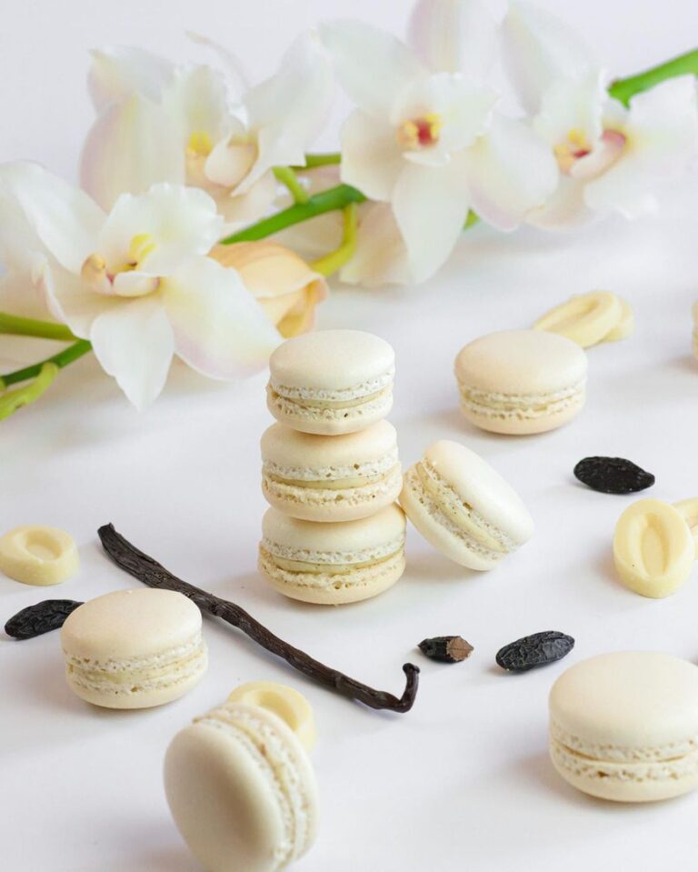 Macarons vanille et fève de tonka
