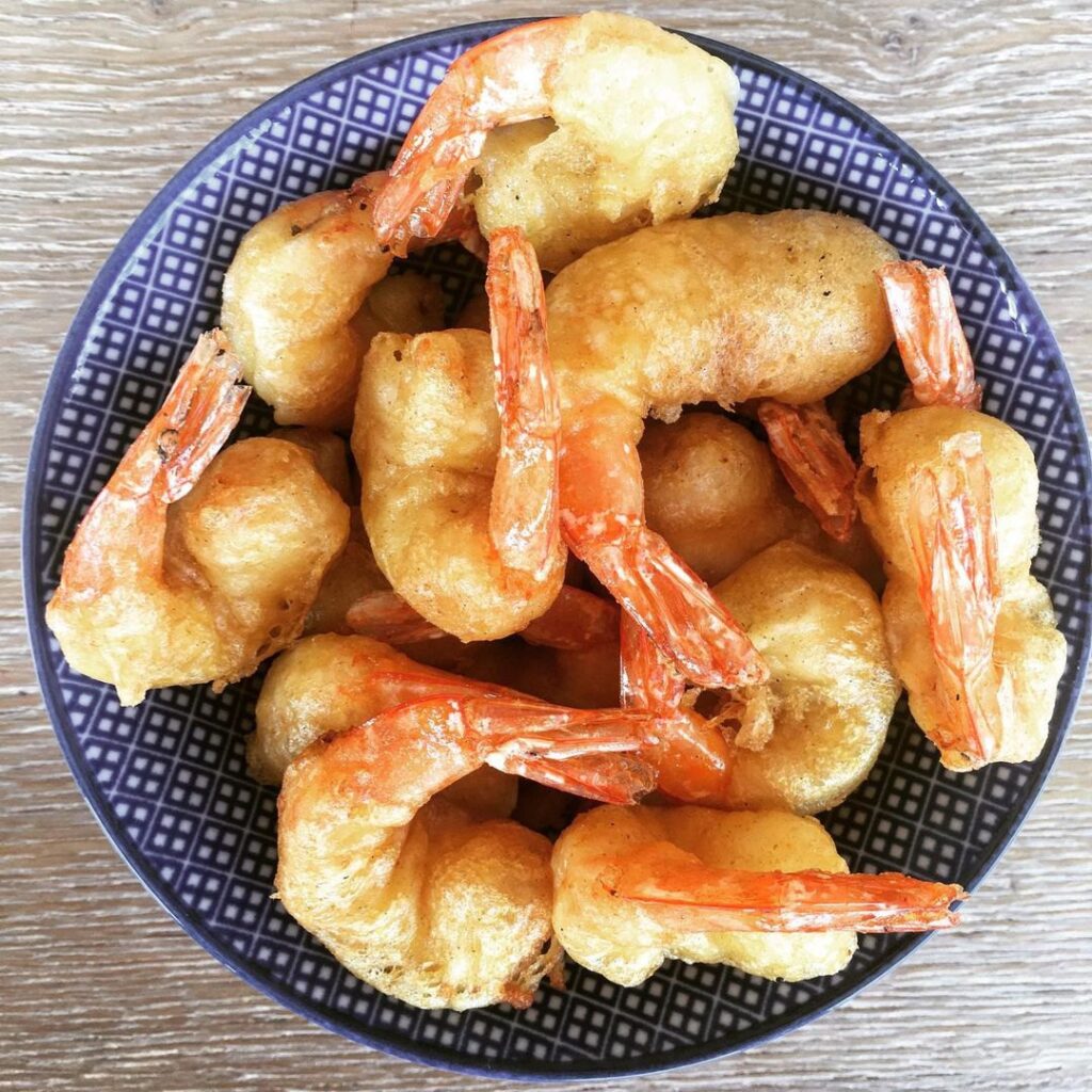 Beignets de scampis sauce aigre douce