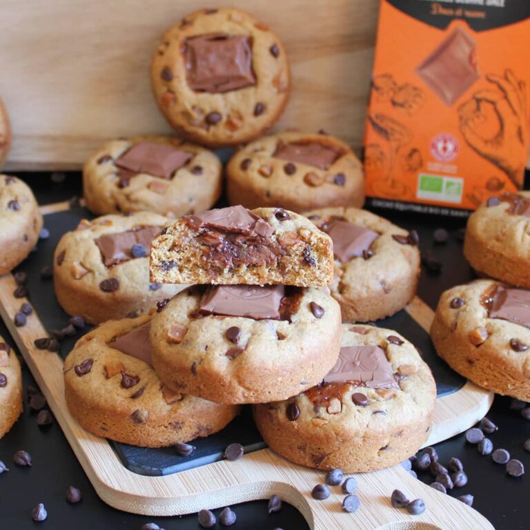 Cookies au chocolat caramel beurre salé