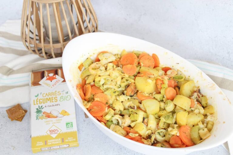 Gratin de légumes au poisson et curry