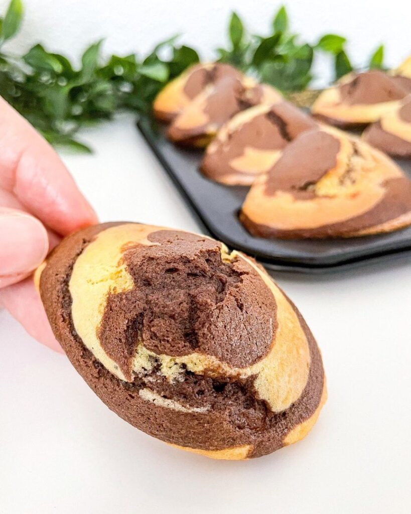 Madeleines marbrées légères