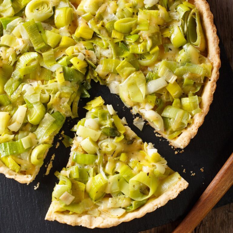 Einfache Lauchquiche