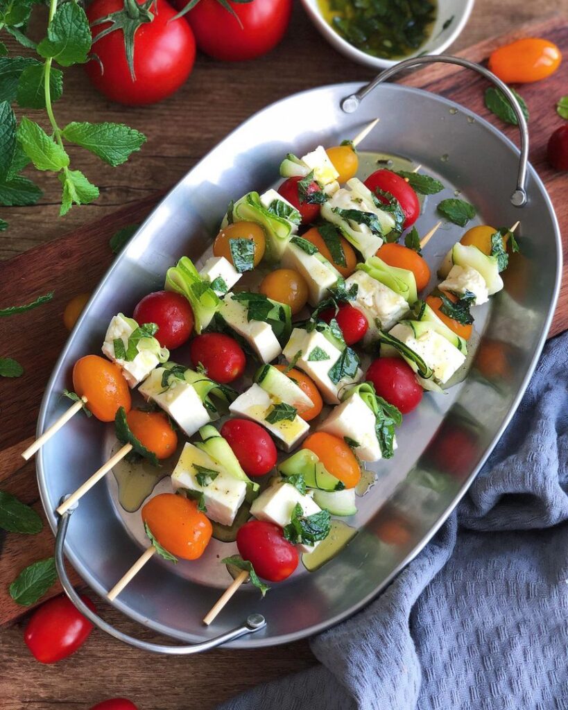 Brochettes de légumes