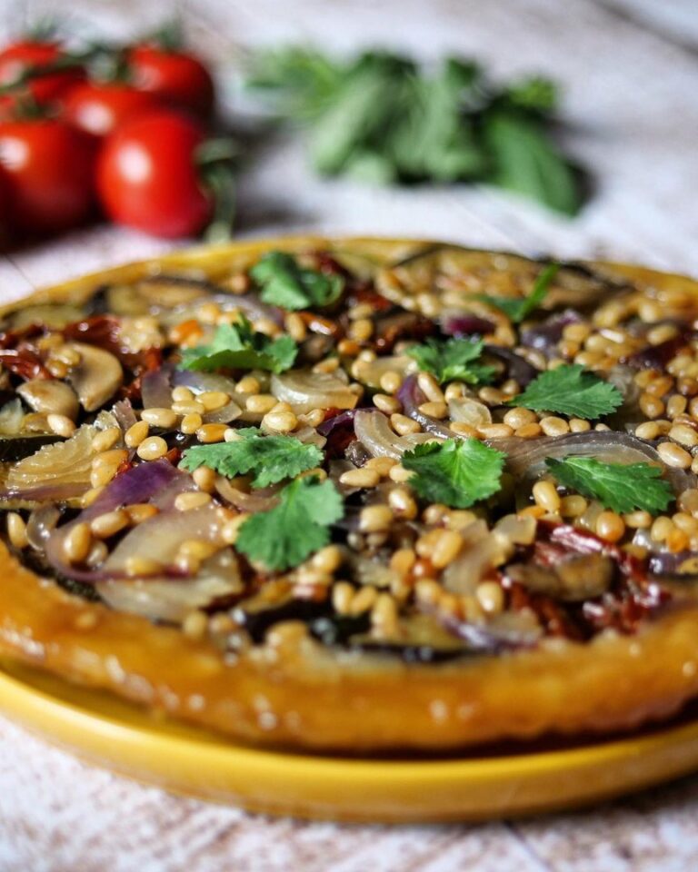 Tarte tatin à l’aubergine