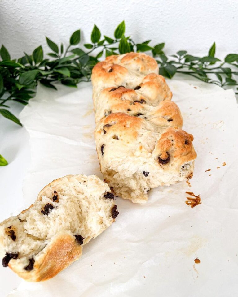 Brioche tressé aux pépites de chocolat express
