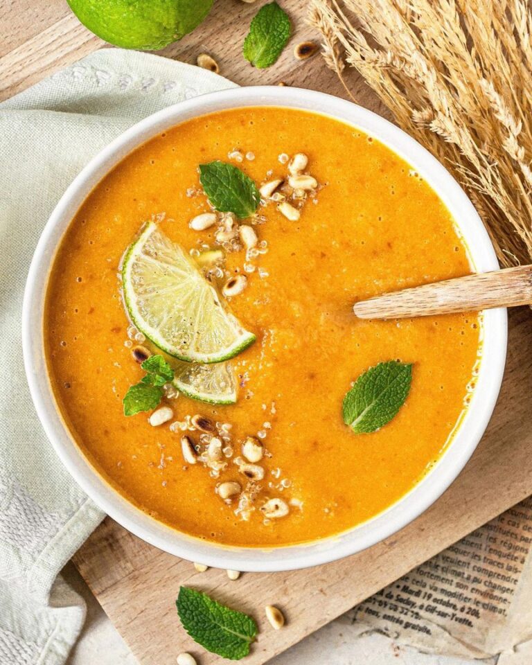 Gaspacho de melon et abricot