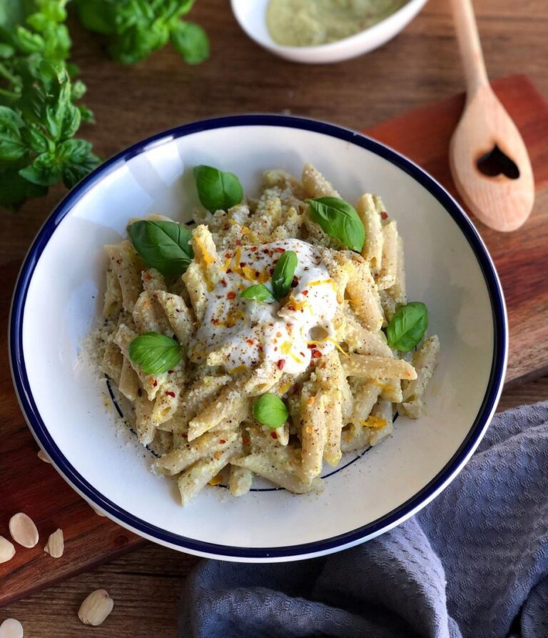 Pâtes au pesto de poireaux