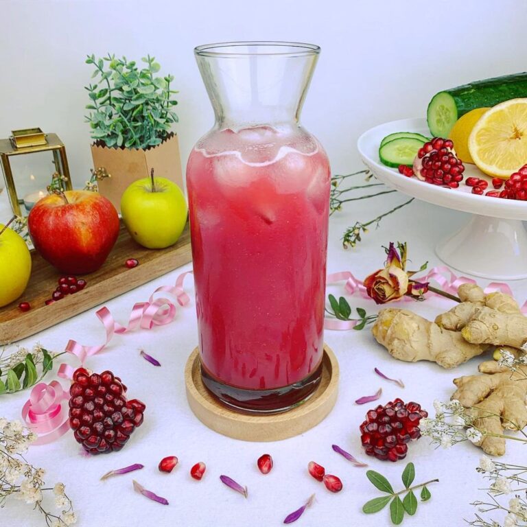 Jus grenade-pomme-concombre