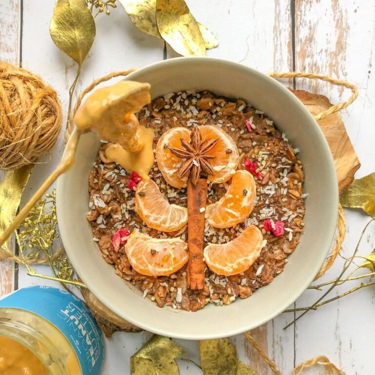 Porridge au cacao et à la clémentine