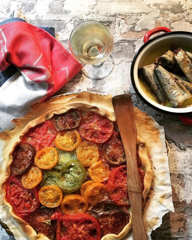 Tarte à la tomate-moutarde