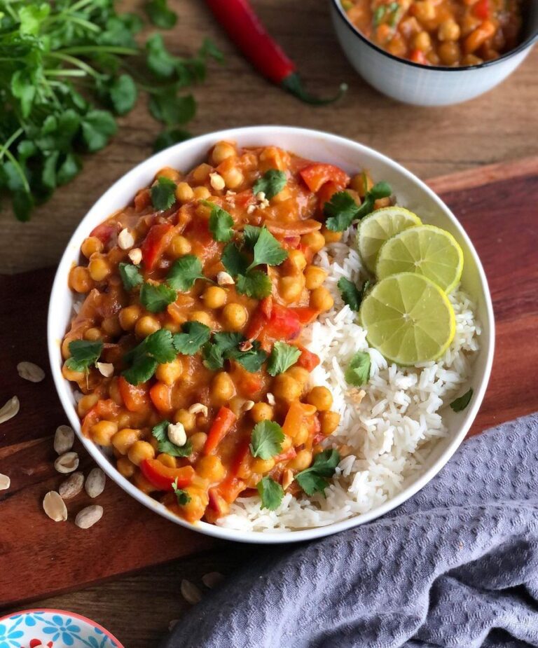 Curry jaune de pois chiches