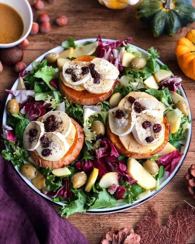 Salade de chèvre version Automnale