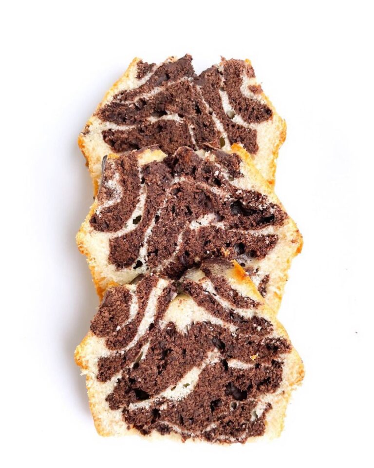Cake marbré au lait végétal