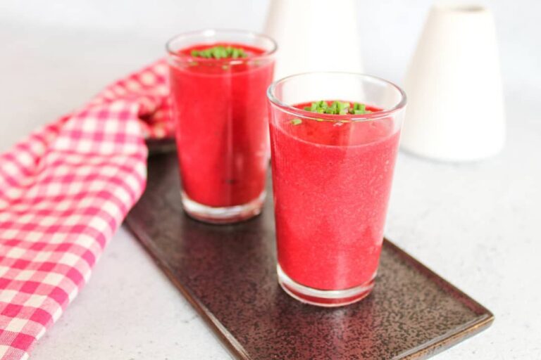 Gaspacho de betterave au chavrou