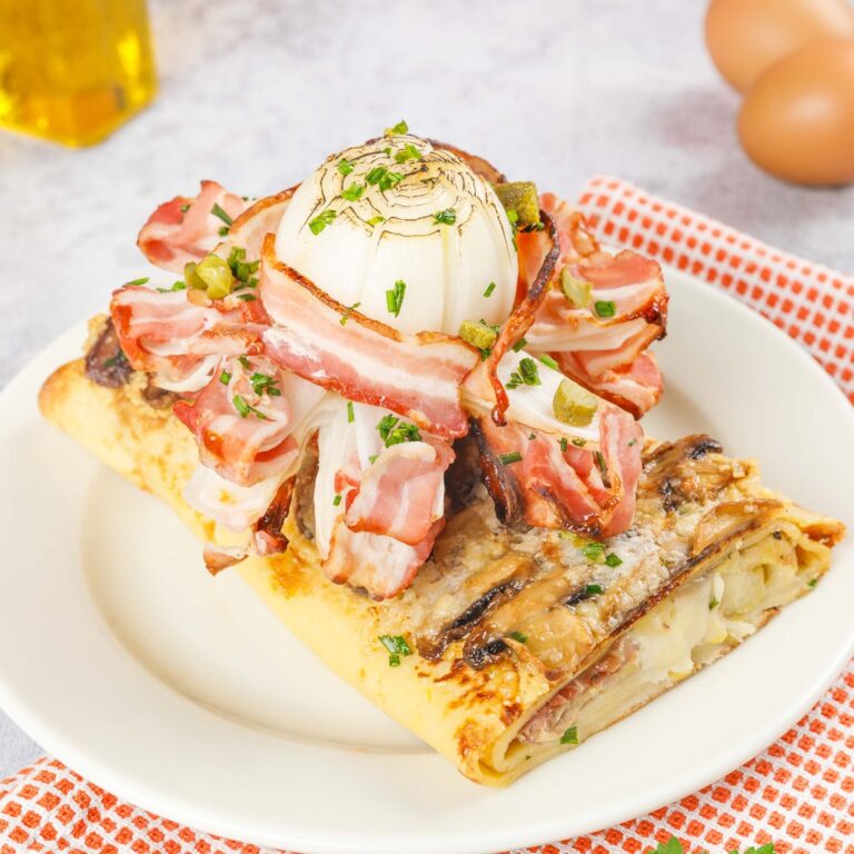 Herzhafte Crepe Rolle