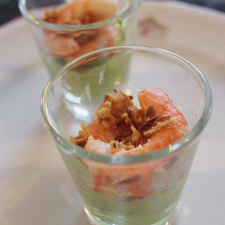 Verrine avocat-crevettes