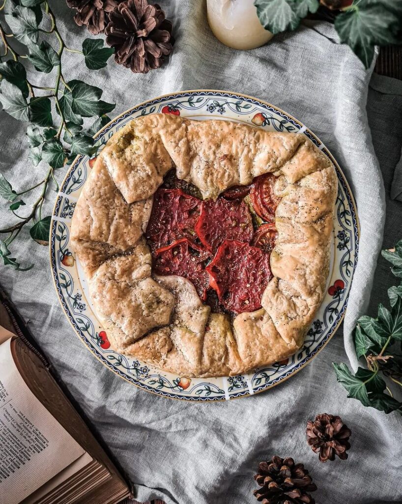 Tarte rustique tomates pesto