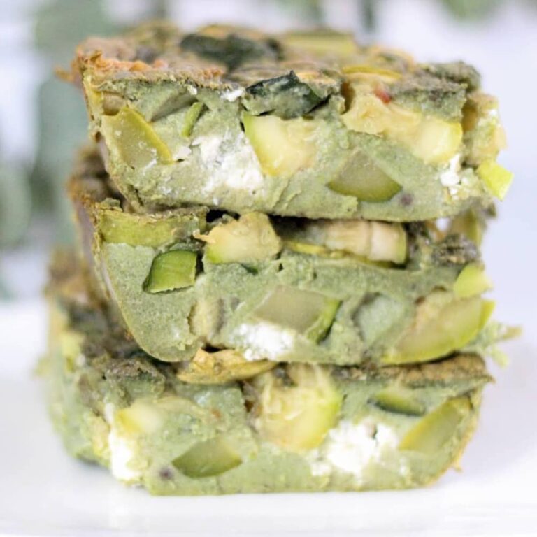 Clafoutis courgettes & feta