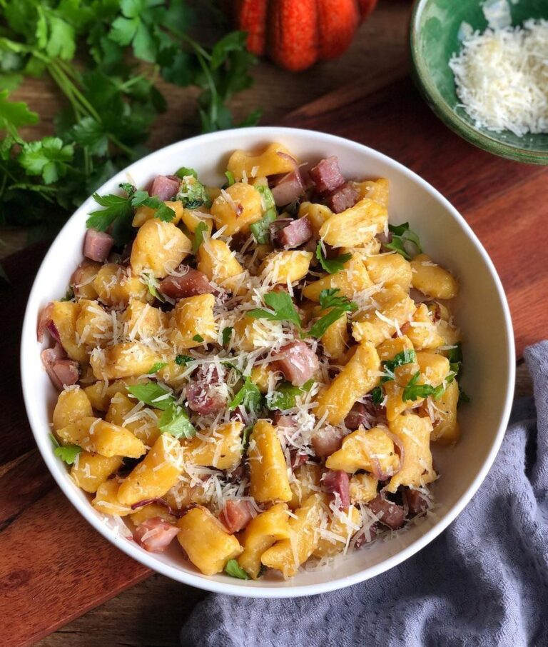 Gnocchis de butternut et coppa
