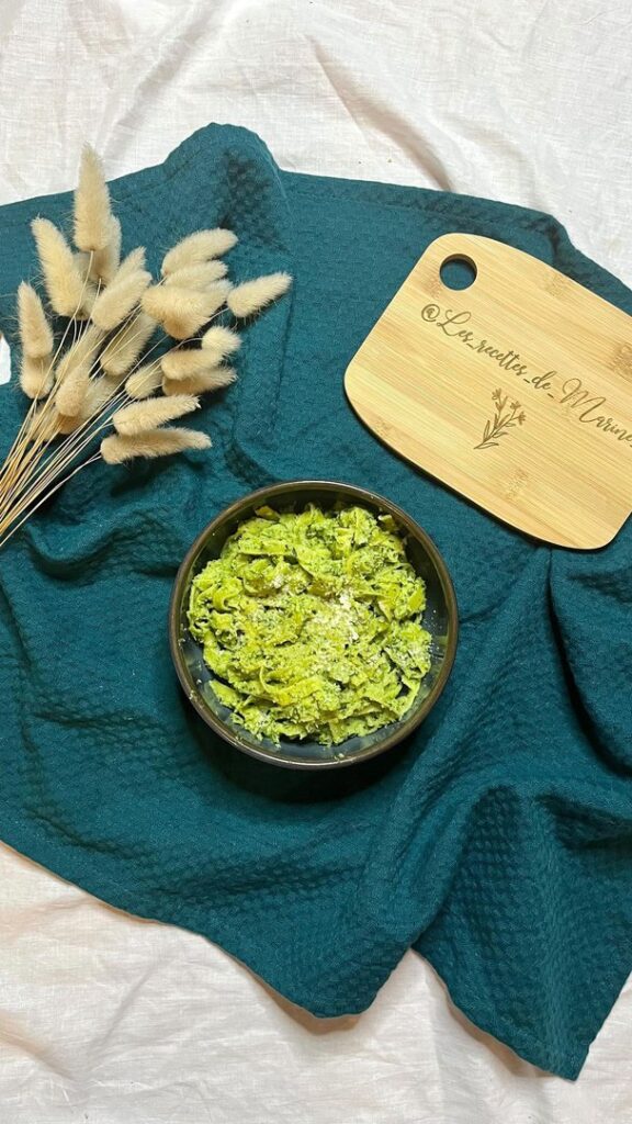 Pâtes aux légumes verts