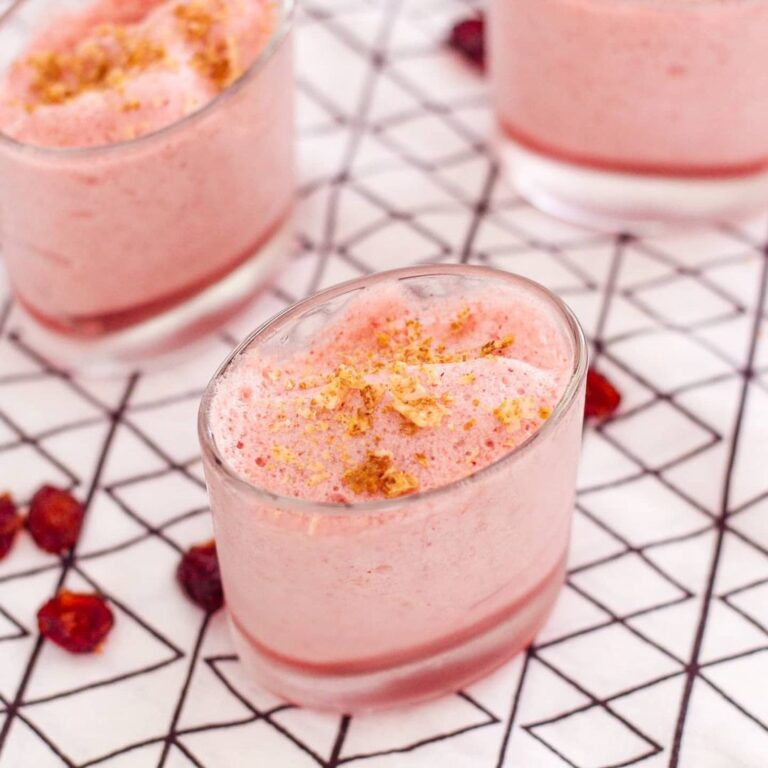 Mousse légère à la fraise