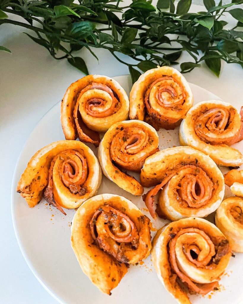 Pizza rolls jambon et pesto