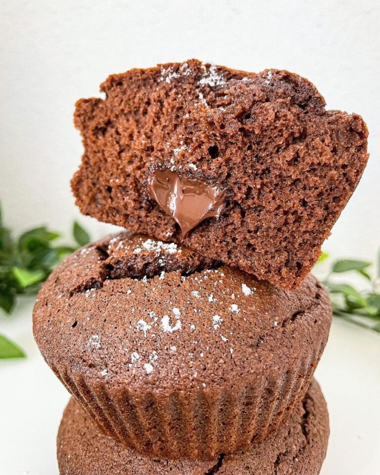 Muffins tout chocolat cœur coulant