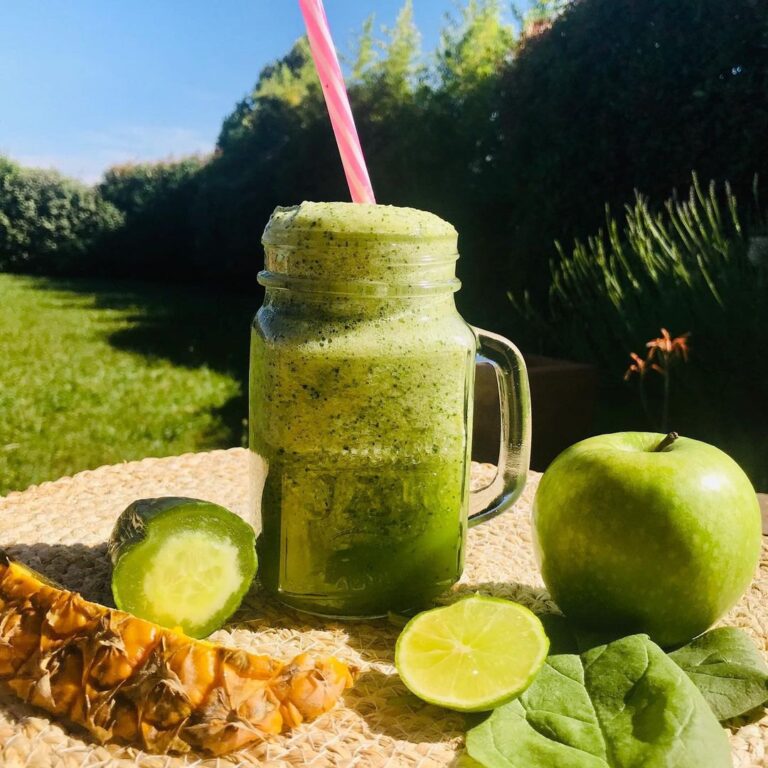 Smoothie pomme épinards et concombre