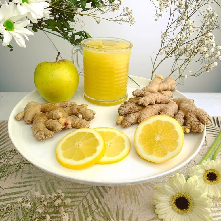 Jus de pomme gingembre citron