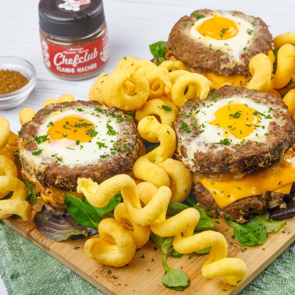 Hambúrguer à cavalo & fritas