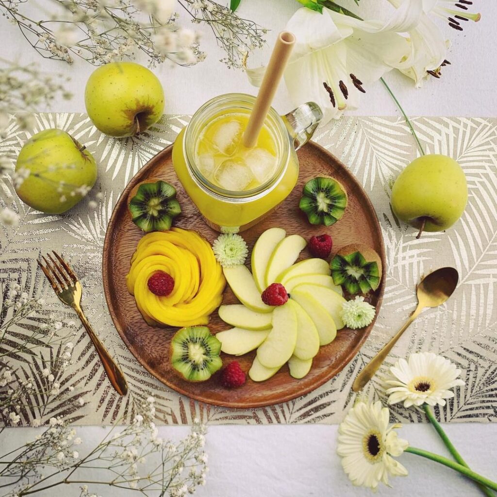 Jus de pomme, mangue et kiwi