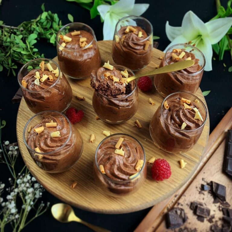 Petites mousses au chocolat végan