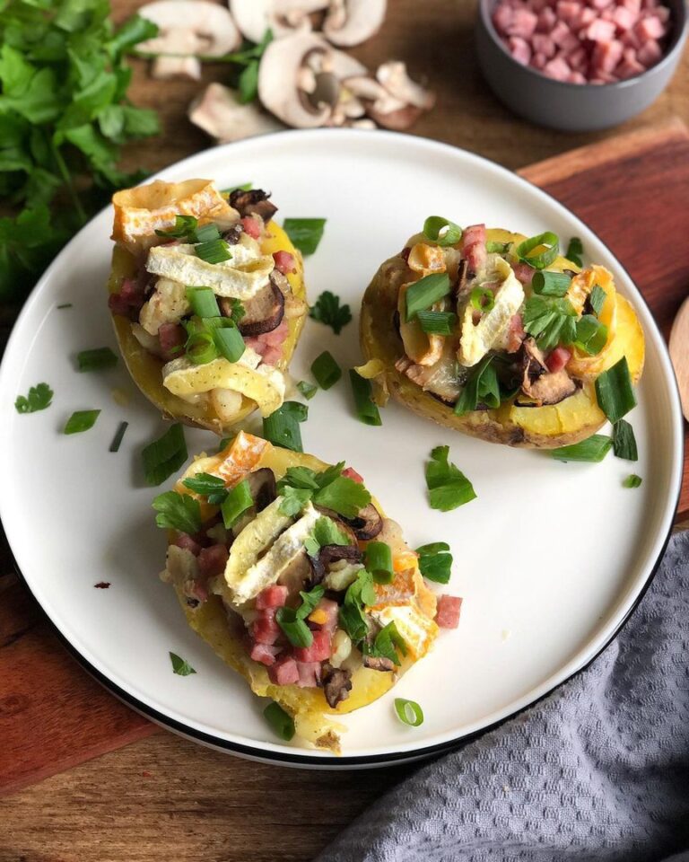 Pommes de terre farcies façon raclette