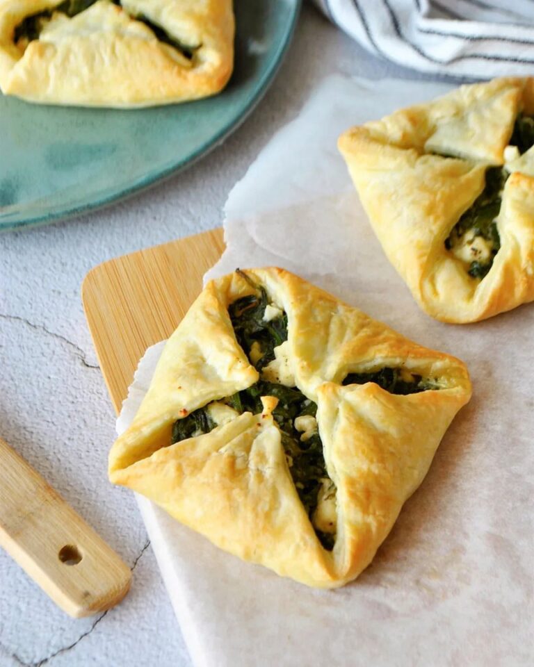 Feuilletés aux épinards-feta et ricotta