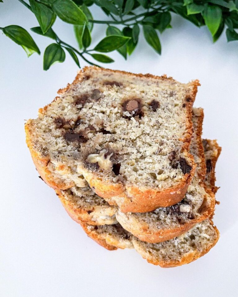 Cake au pralin et cœur de chocolat