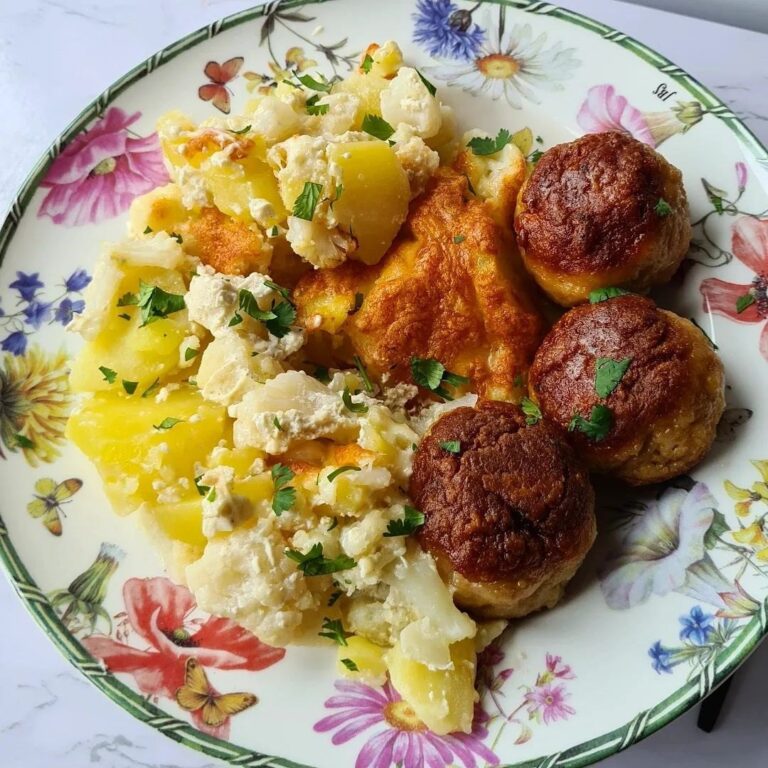 Gratin de pomme de terre & chou-fleur