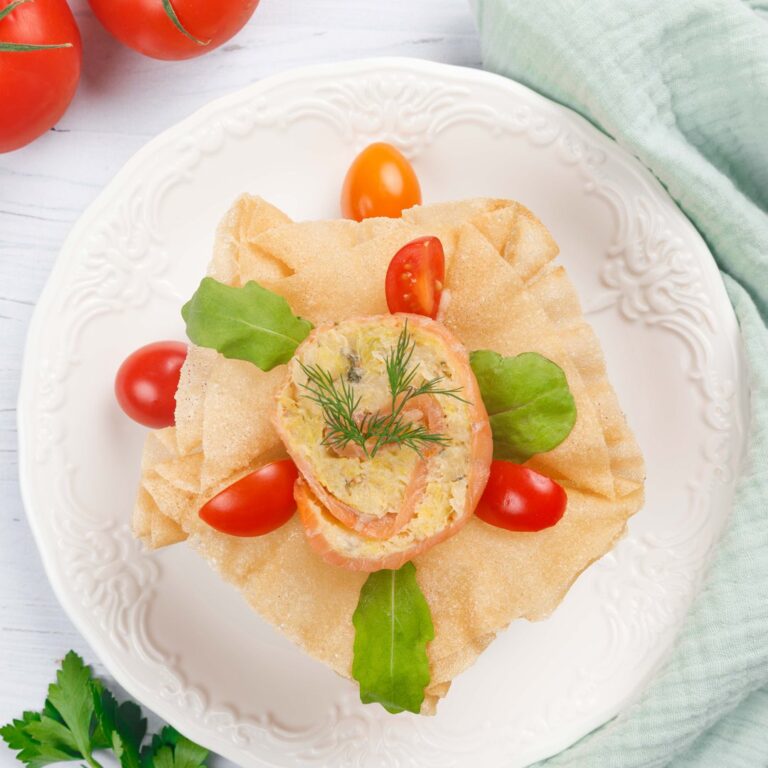 Lachs Körbchen